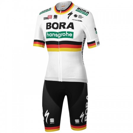 Tenue Maillot + Cuissard à Bretelles 2020 BORA-hansgrohe Championnats de Allemagne N001